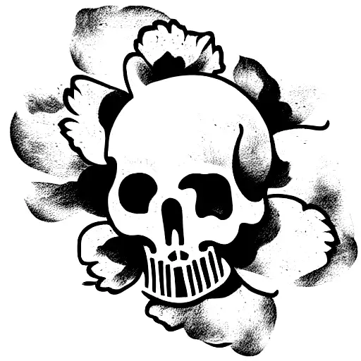 Peony And Skull