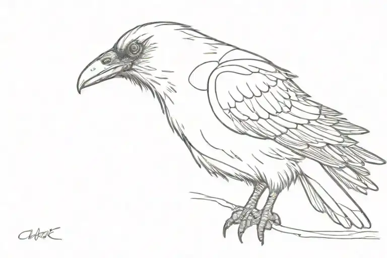 Black Raven Pecks The Brain Of A Dead Soldier