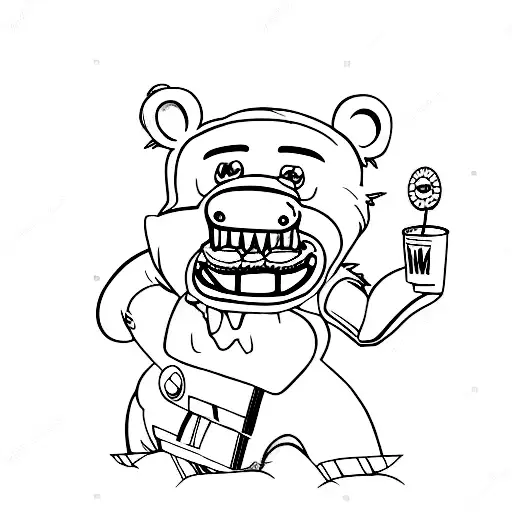 Five Nights At Freddys Bear Eating Mcdonalds