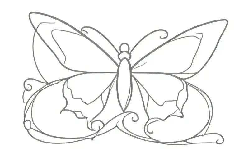 Breast Cancer Ribbon Butterfly