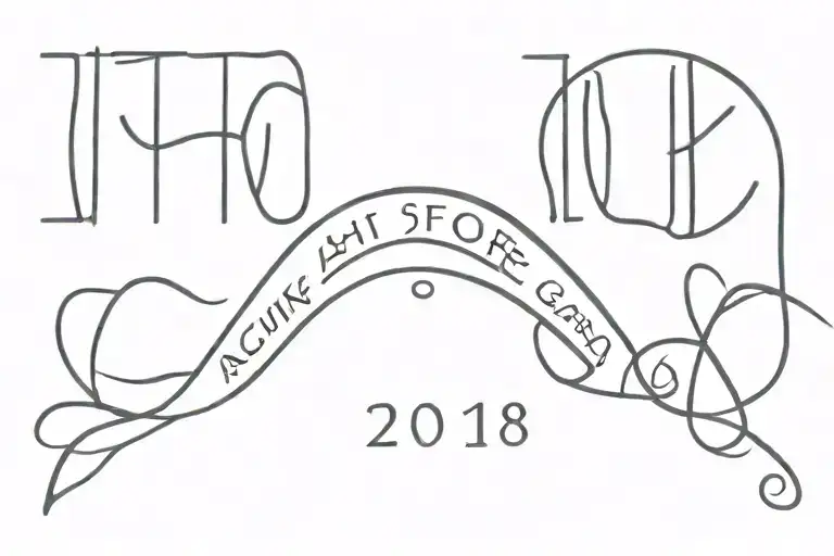 Tattoo With A Date And A Phrase Below Forearm