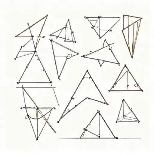 Line And Triangle Shape