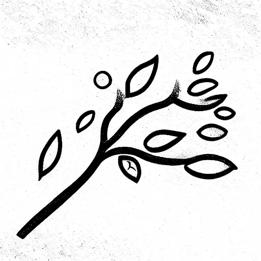 The Name Lena Fading Into An Love Branch With Black Olives