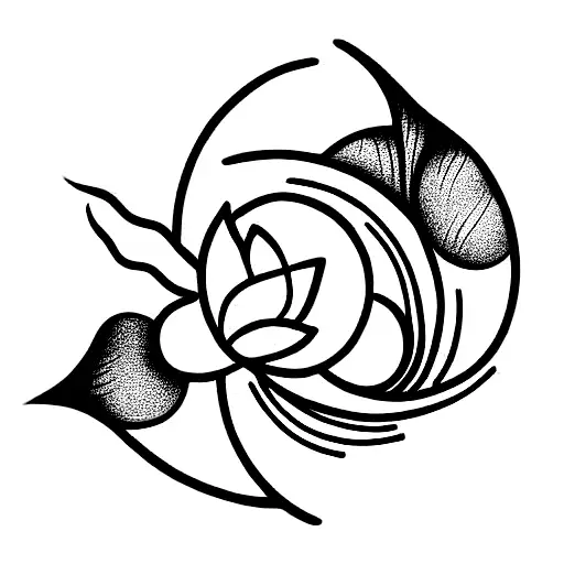 Lotus Flower And Moon Cycle