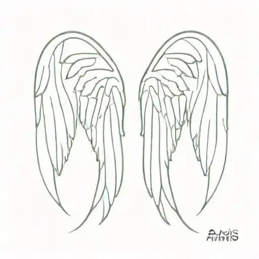 Angel Wings That Represents Mom