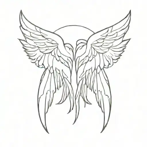 Angel Wings And Mother