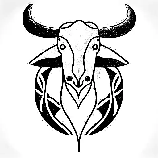 Female Tattoo Zodiac Sign Taurus