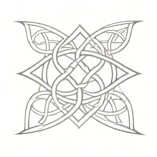 Celtic Knotwork Incorporating Symbols Of Saint Patrick