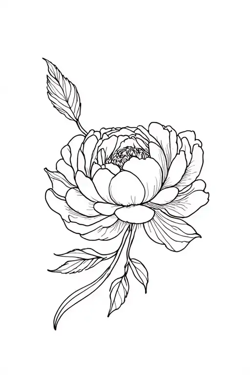 Peony Fine Line