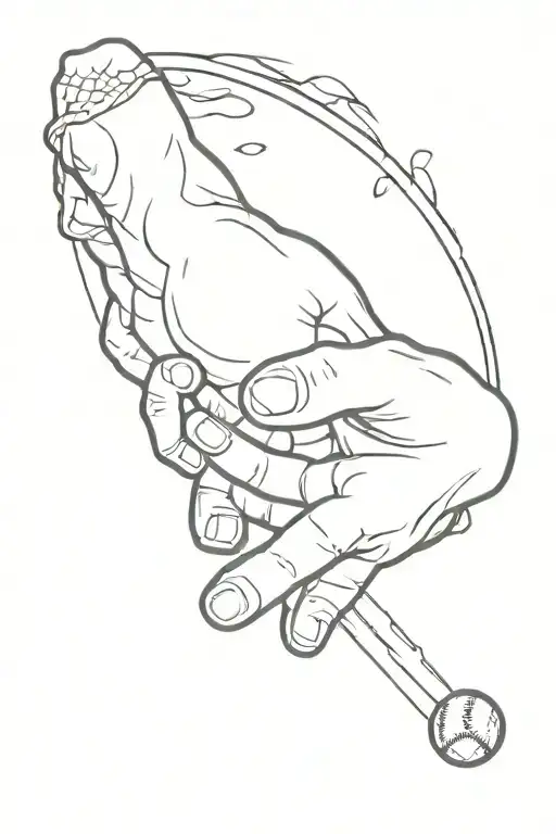 Creation Of Adam With Baseball Seems In The Background Add A Sky