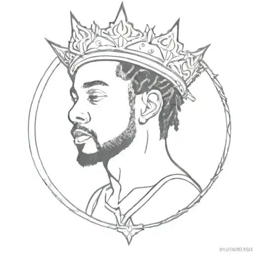 Kendrick Lamar Crown Of Thornes Wrapped Round