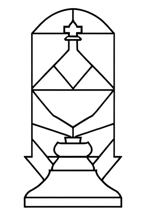 Knight Chess Piece Geometric Design