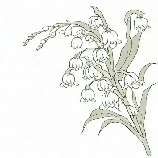 Lily Of The Valley And Chrysanthemen