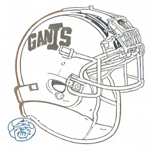 Giants Football Helmet With Engine 2 With