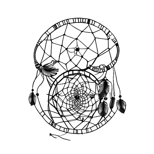 Dream Catcher With Rose And Lily Of The Valley