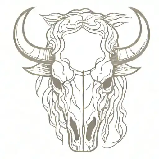 Bison Skull Soft Shading