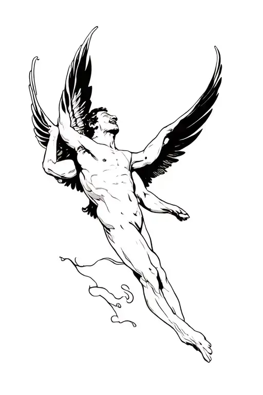 Icarus Falling While Laughing