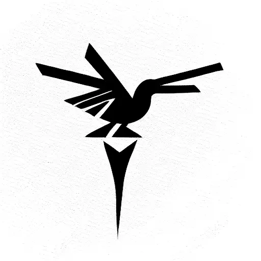 Phoenix Birds Eye View Simplistic Outline