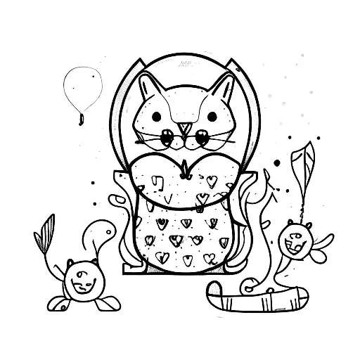 Cute Animal Sketch Representing Aggressive Sensitivity