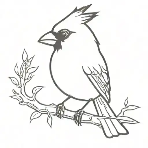 The Name Bernie In The Shape Of A Cardinal Bird Sitting