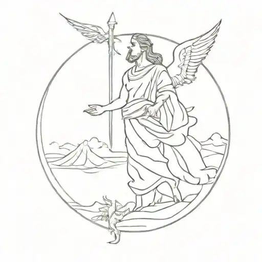 Christian Mythology Scene