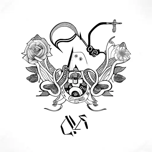 Tattoo Gun With Knife