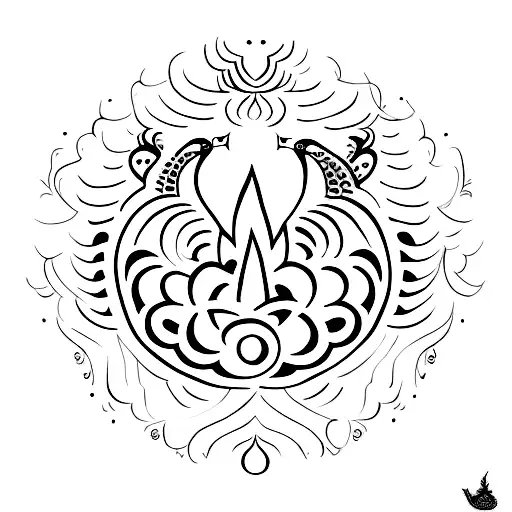 Krishna Name With Peacock Father