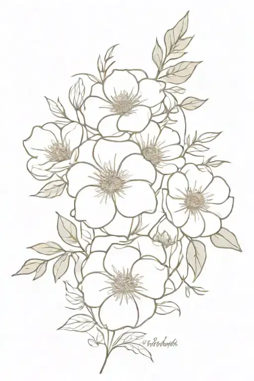 Bouquet Of Birth Flowers March April February October November