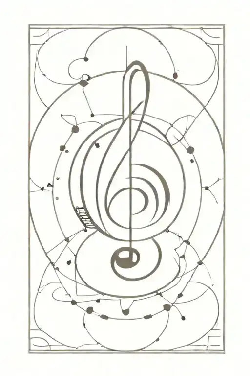 Music Mandala Design Incorporating Elements