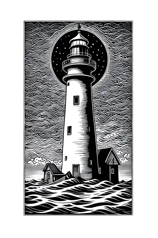 Lighthouse Near Ocean