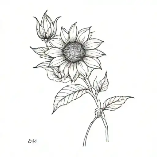 Hidden A Minimalist Sunflower