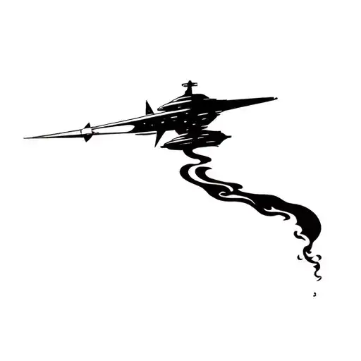 Fire Spacecraft Black Smoke