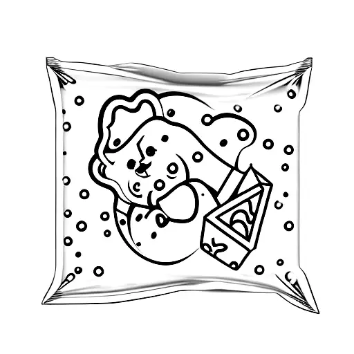 Gummy Bear Candies Inside A Small Zipblock Bag