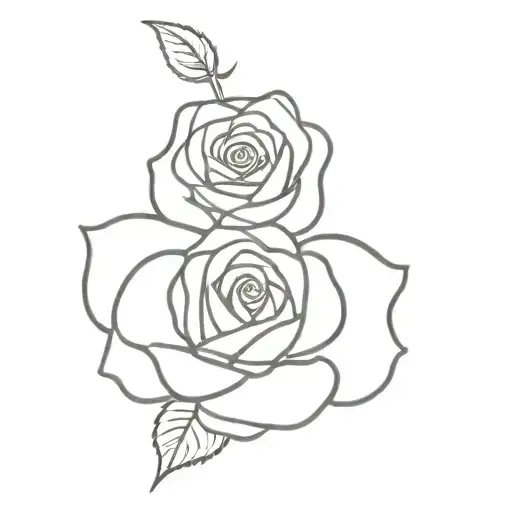 Thin Line Rose For My Best Friend That Passed Away