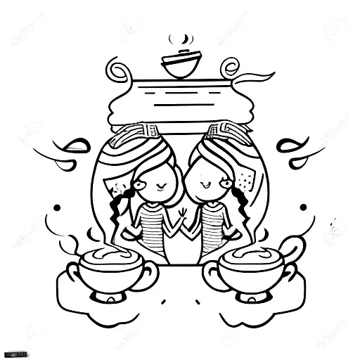 Two Girls In The Coffee House