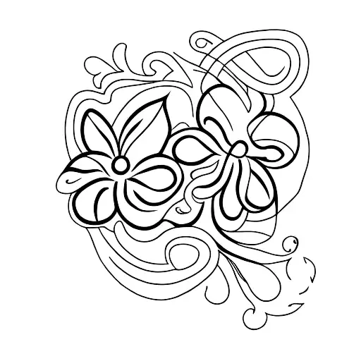 Bicep With A Minimalist Wildflower Design