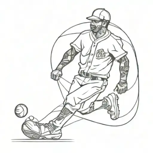 Baseball With Happy Rich Guy