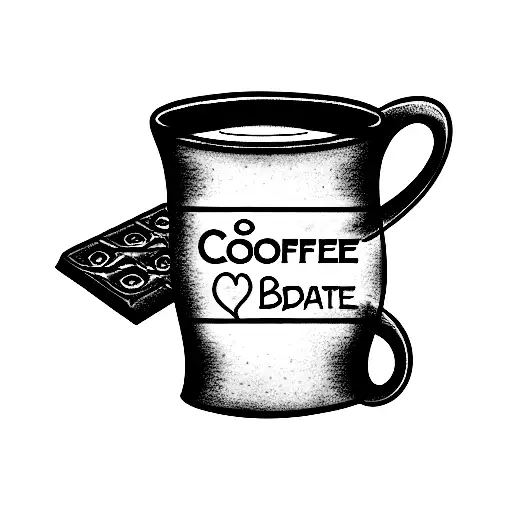 Coffee Mug And Chocolate Bar