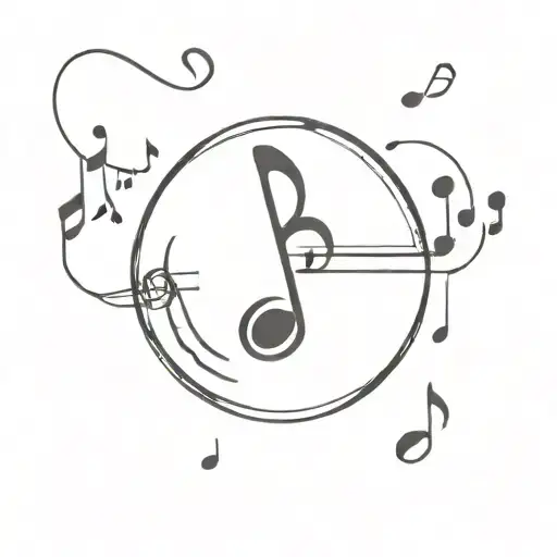 Hockey Puck And Music Note