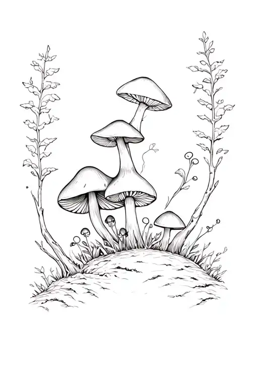 Dainy Fairy Forest Mushroom Forest