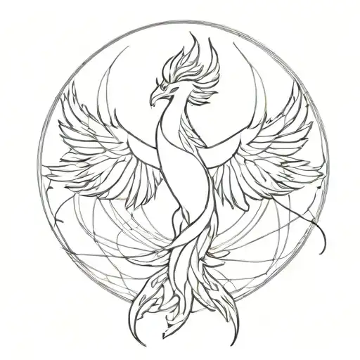 Geometrical Phoenix Rising