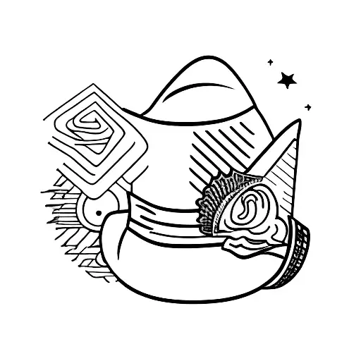 Cowboy Hat With Small Airplane On Rim