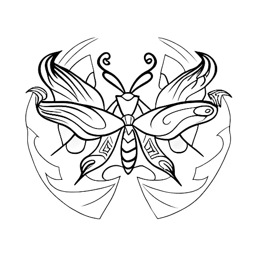 Moth With Devil Horns