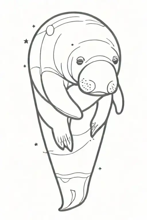 Manatee In Space