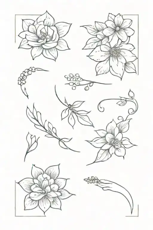 Dainty Finger Tattoo Design