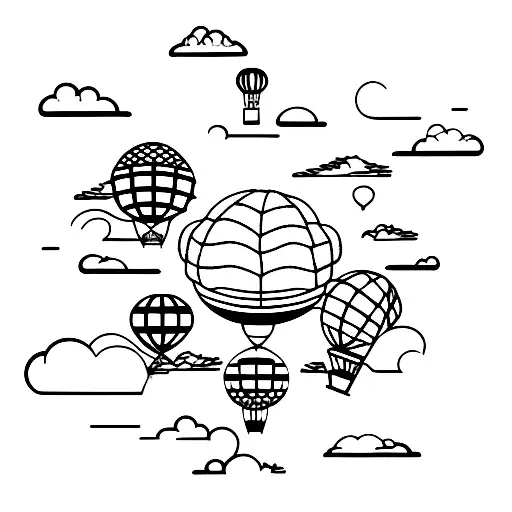 Globe Hot Air Balloon Helicopter