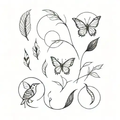 Mini Tattoo In Graphic Style