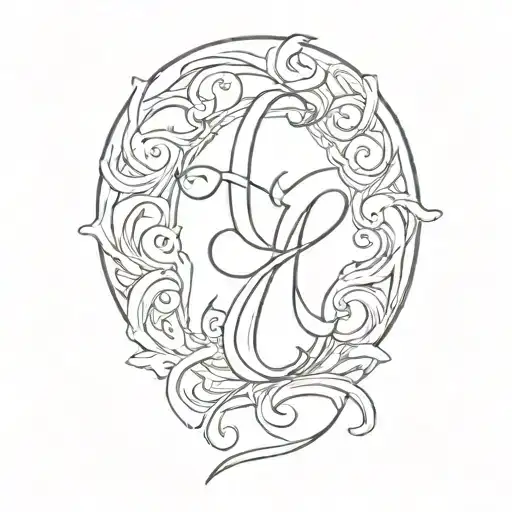 Large 'Ec' Letters 'Live Your Life' Script