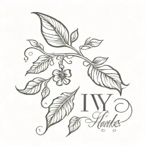 Ivy With Kids Footprint And Name Incorporated