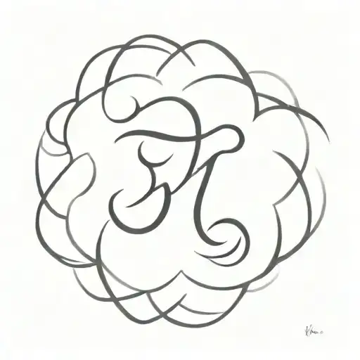 Sanskrit Symbol Based Of The Word Hireath